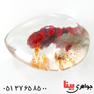 نگین انگشتر در منظره ای درشت با طرح طبیعت سرخ _کد:11947
