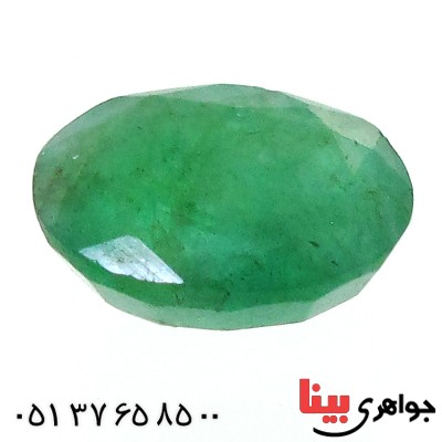 نگین انگشتر زمرد خوشرنگ و زیبای بیضی _کد:11959