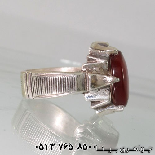 انگشتر عقیق شش چنگ