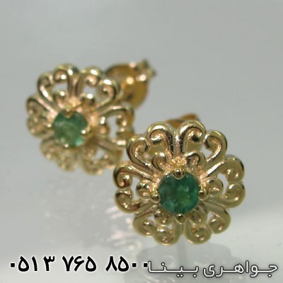 سرویس زمرد سه گل طلائی