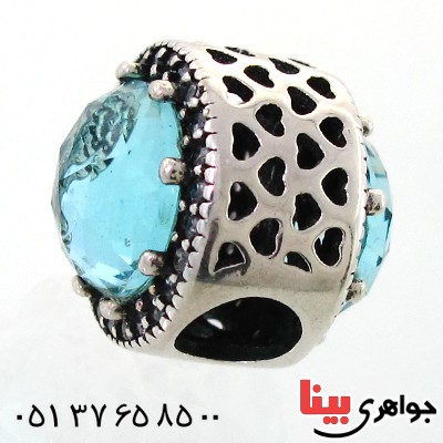 گردنبند آکوآمارین زنانه خاص مدل ناریا _کد:12092