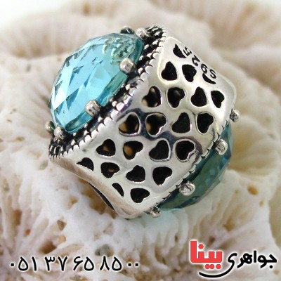 گردنبند آکوآمارین زنانه خاص مدل ناریا _کد:12092