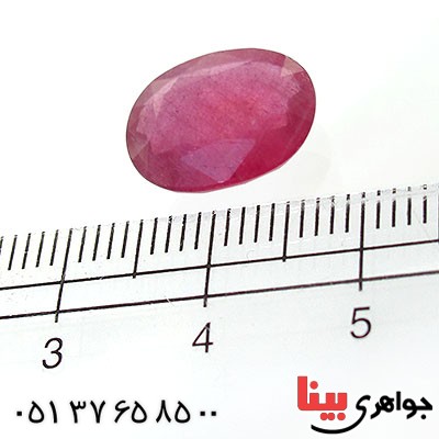 نگین انگشتر یاقوت سرخ خوشرنگ و چشمگیر _کد:12105