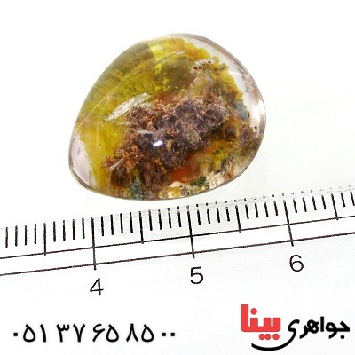 نگین انگشتر در منظره ای درشت با طرح طلاکاری _کد:12107