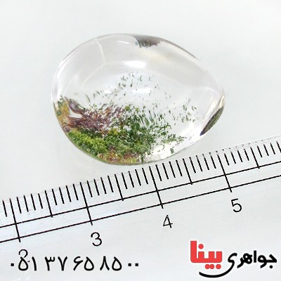 نگین انگشتر در منظره ای درشت با طرح طبیعت سبز _کد:12114