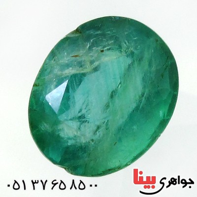 نگین انگشتر زمرد آفریقا بیضی خوش تراش و زیبا _کد:12115