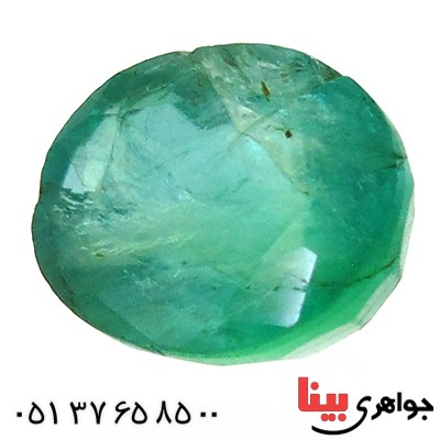 نگین انگشتر زمرد آفریقا بیضی خوش تراش و زیبا _کد:12115