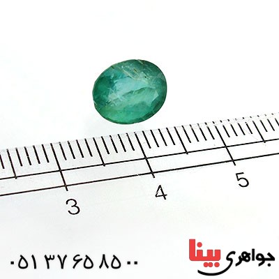 نگین انگشتر زمرد آفریقا بیضی خوش تراش و زیبا _کد:12115