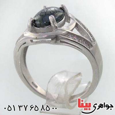 انگشتر حدید صینی زنانه با دعای هفت جلاله مدل حوریا _کد:12121