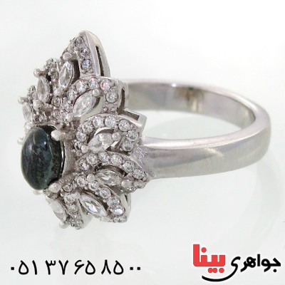 انگشتر حدید صینی زنانه با دعای هفت جلاله مدل فروزان _کد:12123