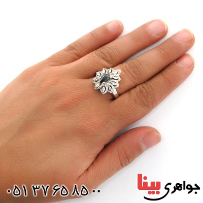 انگشتر حدید صینی زنانه با دعای هفت جلاله مدل فروزان _کد:12123
