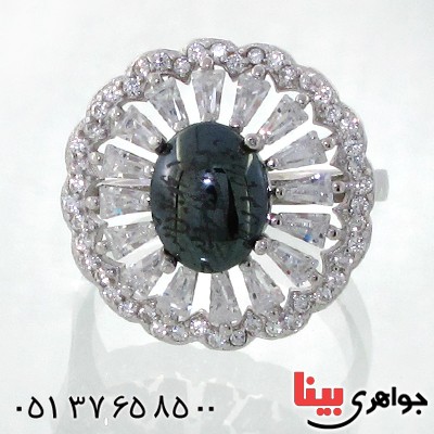 انگشتر حدید صینی زنانه با دعای هفت جلاله مدل نگارین _کد:12151