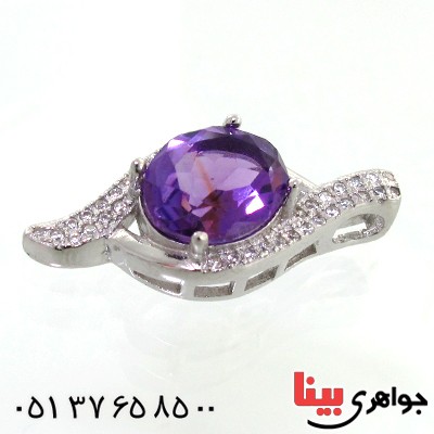 گردنبند آمتیست زنانه مدل ملیسا _کد:12189