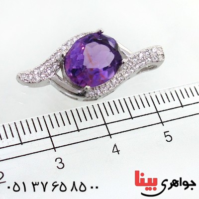 گردنبند آمتیست زنانه مدل ملیسا _کد:12189