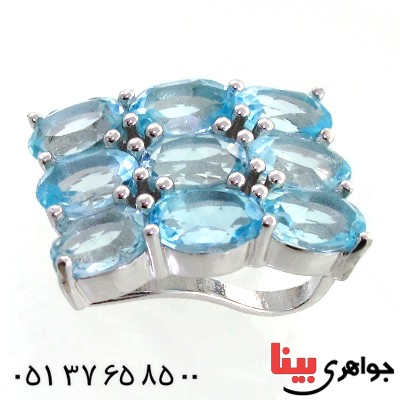 گردنبند توپاز زنانه درشت مدل هیلدا _کد:12192