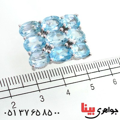 گردنبند توپاز زنانه درشت مدل هیلدا _کد:12192
