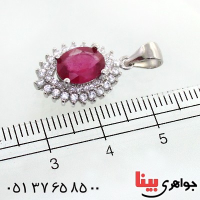 گردنبند یاقوت سرخ زنانه خوشرنگ مدل شانا _کد:12225