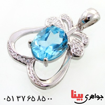 گردنبند توپاز زنانه خوشرنگ مدل پژوا _کد:12228