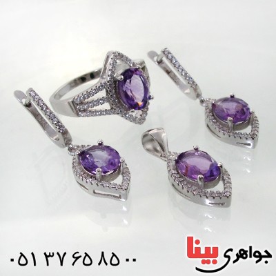 سرویس آمتیست زنانه خوشرنگ و شفاف مدل نازآفرین _کد:12229