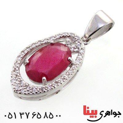 گردنبند یاقوت سرخ زنانه خوشرنگ مدل رها_کد:12252
