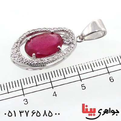 گردنبند یاقوت سرخ زنانه خوشرنگ مدل رها_کد:12252