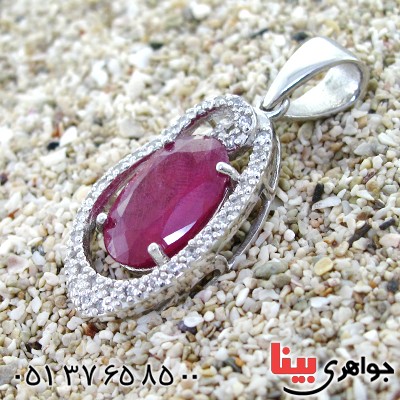 گردنبند یاقوت سرخ زنانه خوشرنگ مدل رها_کد:12252