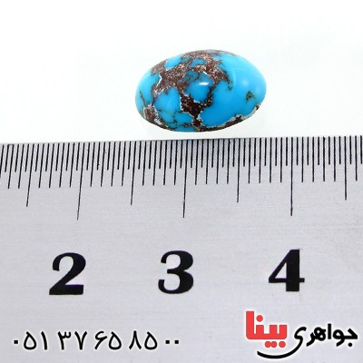 نگین انگشتر فیروزه نیشابوری شجری خوش نقش و رنگ _کد:12322