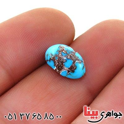 نگین انگشتر فیروزه نیشابوری شجری خوش نقش و رنگ _کد:12322