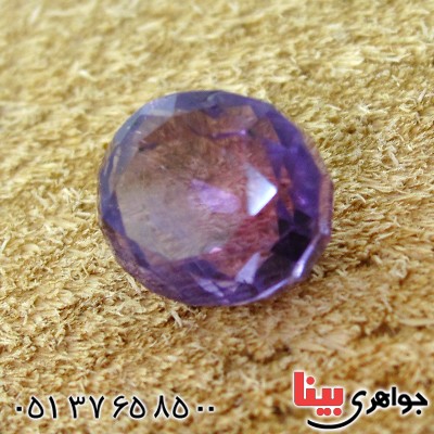 نگین انگشتر آمتیست درشت و خوش تراش بیضی _کد:12369