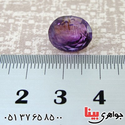 نگین انگشتر آمتیست درشت و خوش تراش بیضی _کد:12369