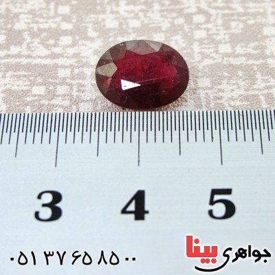 نگین انگشتر یاقوت سرخ دانه اناری خوشرنگ و زیبا _کد:12399