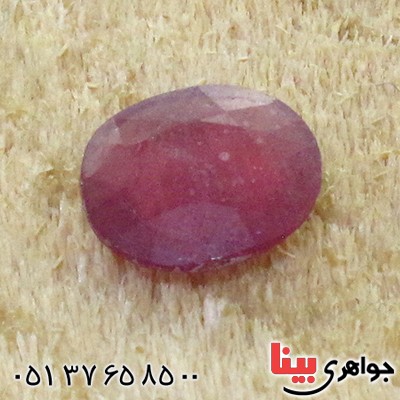 نگین انگشتر یاقوت سرخ خوش تراش و زیبا _کد:12442