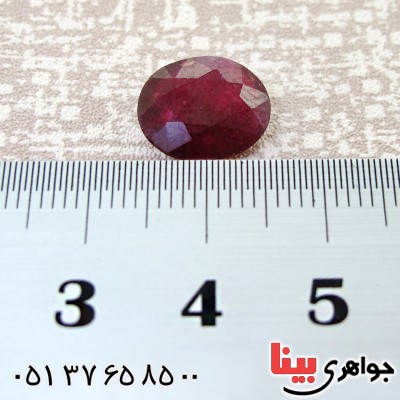 نگین انگشتر یاقوت سرخ دانه اناری خوش تراش و خاص _کد:12445