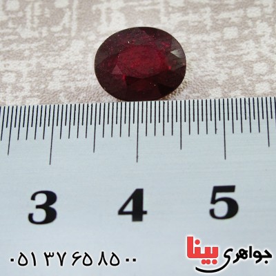 نگین انگشتر یاقوت سرخ دانه اناری خوشرنگ و منحصر به فرد _کد:12454