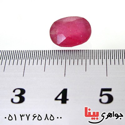 نگین انگشتر یاقوت سرخ آفریقا شفاف و خوش تراش _کد:12471