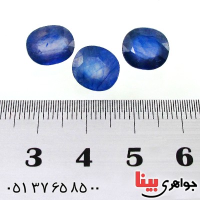 نگین انگشتر یاقوت کبود خوشرنگ و زیبا _کد:12479