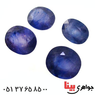نگین انگشتر یاقوت کبود خوشرنگ و زیبا _کد:12499
