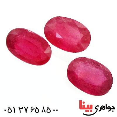 نگین انگشتر یاقوت سرخ شفاف و خوشرنگ_کد:12504