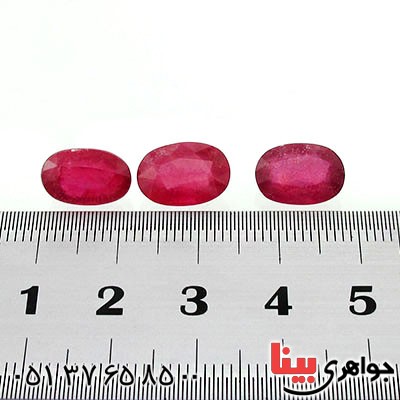 نگین انگشتر یاقوت سرخ شفاف و خوشرنگ_کد:12504