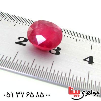 نگین انگشتر یاقوت سرخ خوشرنگ شفاف و درخشان _کد:12506