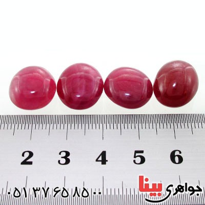 نگین انگشتر یاقوت سرخ درشت و خوشرنگ دامله _کد:12508