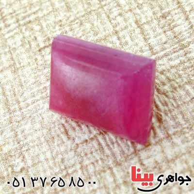 نگین انگشتر یاقوت سرخ خوشرنگ و خاص مستطیلی _کد:12511