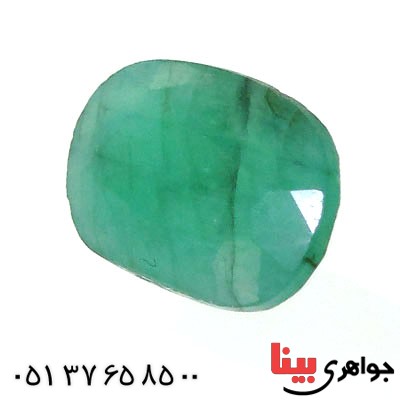 نگین انگشتر زمرد خوشرنگ و زیبای بیضی _کد:12512