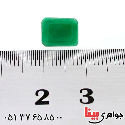 نگین انگشتر زمرد زیبا و خوشرنگ مستطیلی _کد:12519