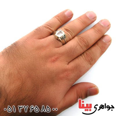 انگشتر در نجف اصل قدیمی مردانه درشت خطی _کد:12527