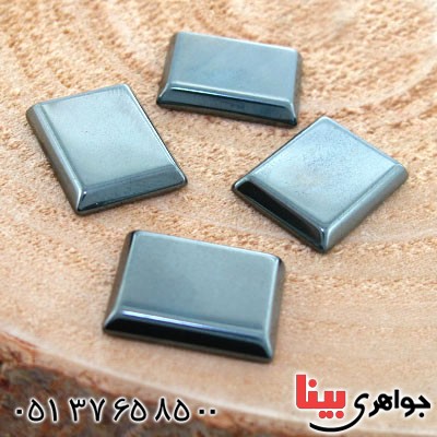 نگین انگشتر حدید صینی درشت مستطیلی _کد:12532