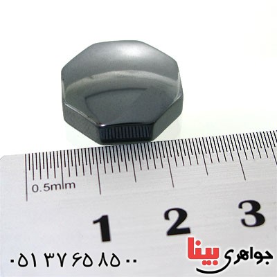 نگین انگشتر حدید صینی درشت هشت ضلعی _کد:12536