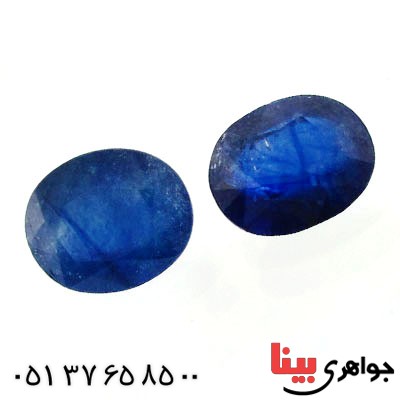 نگین انگشتر یاقوت کبود خوشرنگ و زیبا درشت _کد:12575