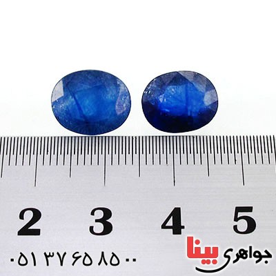 نگین انگشتر یاقوت کبود خوشرنگ و زیبا درشت _کد:12575