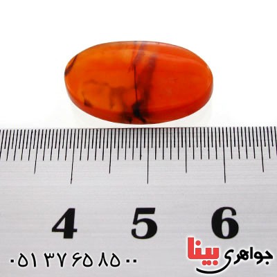 نگین انگشتر عقیق یمنی منظره ای خوش نقش درشت _کد:12578